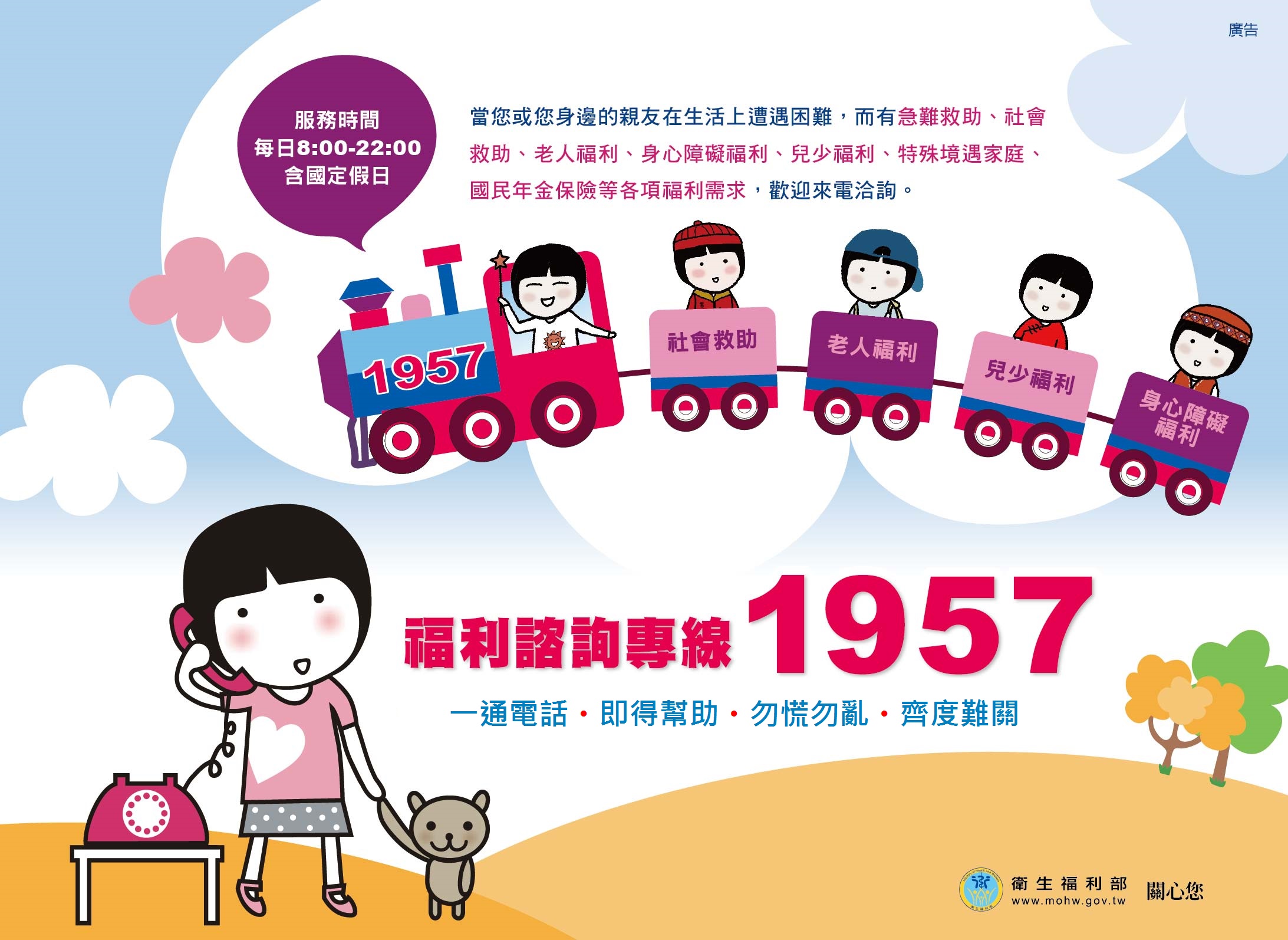 1957諮詢專線